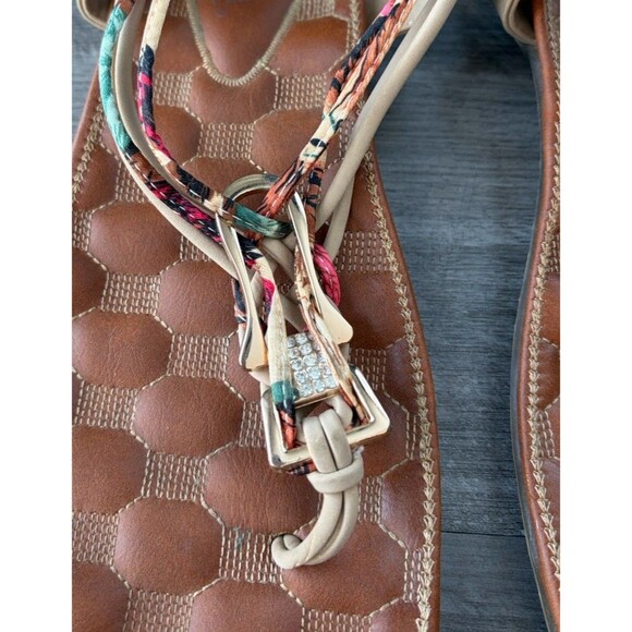 Patrizia by Spring Step Gadelina T-Strap Sandals Slingback Leather Size 10 - Picture 3 of 9